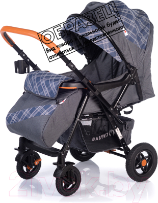 Детская прогулочная коляска Babyhit Sense Plus (Grey Leaf)