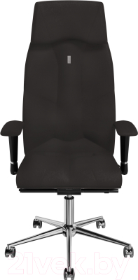 Кресло офисное Kulik System Business азур (серый с подголовником)