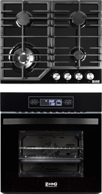 

Комплект встраиваемой техники Zorg Technology, BE11 TT BL + BLC FDW BL