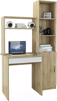 Комплект мебели для кабинета MFMaster УШ-2 / УШ-2-СБ (дуб сонома/белый)