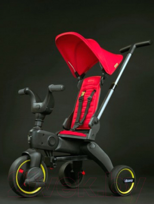 Трехколесный велосипед с ручкой Simple Parenting Doona Liki Trike S1 (Flame Red)
