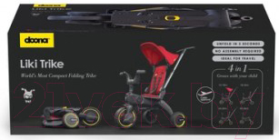 Трехколесный велосипед с ручкой Simple Parenting Doona Liki Trike S1 (Flame Red)