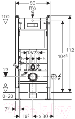 Унитаз подвесной с инсталляцией Duravit Set Starck 3 42000900A1 + 458.125.21.1