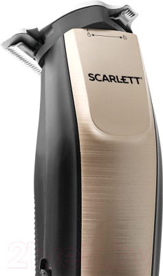 Машинка для стрижки волос Scarlett SC-HC63C77 (черный/золото)