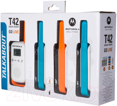 Комплект раций Motorola Talkabout T42 Quad Pack (4шт)