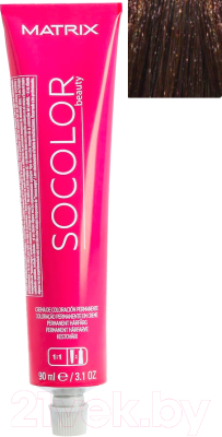 

Крем-краска для волос MATRIX, Шатен, Socolor Beauty 4BC