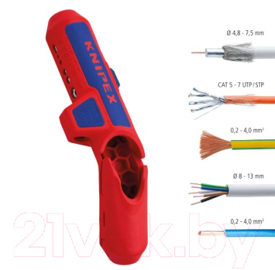 Инструмент для зачистки кабеля Knipex 169501SB