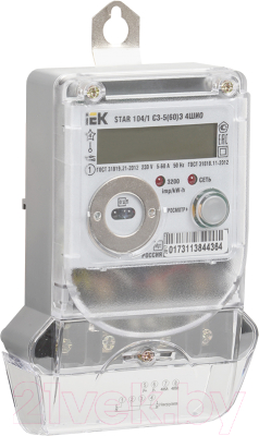 Счетчик электроэнергии электронный IEK Star 104/1 С3-5(60)Э 4ШИО / CCE-1C4-1-02-1