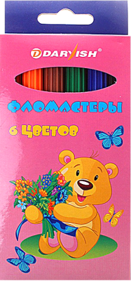 

Фломастеры Darvish, DV-1108-6