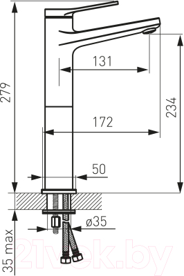 Смеситель Ferro Stratos BSC2LBL