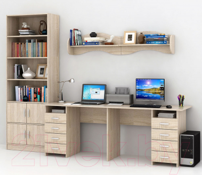 

Комплект мебели для кабинета MFMaster, Тандем УШ-3-02 / Тандем-3-02-ДС-16