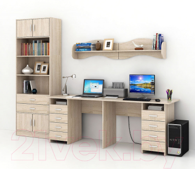 

Комплект мебели для кабинета MFMaster, Тандем УШ-3-03 / Тандем-3-03-ДС-16