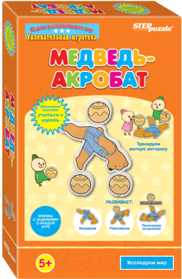Развивающая игрушка Step Puzzle Медведь-акробат / 76523