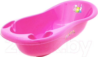 Ванночка детская Maltex Мишка и друзья / 5382 (розовый)