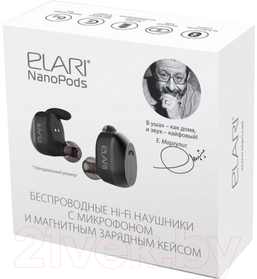 Беспроводные наушники Elari NanoPods NPS-1 (черный)