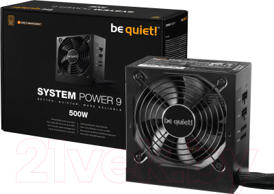 Блок питания для компьютера Be quiet! System Power 9 CM Bronze Modular Retail 500W (BN301)