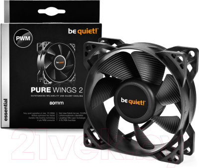 Вентилятор для корпуса Be quiet! Pure Wings 2 80mm PWM (BL037)