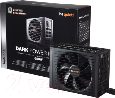 Блок питания для компьютера Be quiet! Dark Power Pro 11 Modular Platinum Retail 650W (BN251)