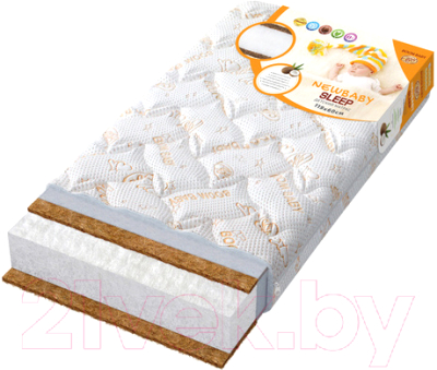 Матрас в кроватку Boom Baby Newbaby Sleep 60x119 (стеганный трикотаж)