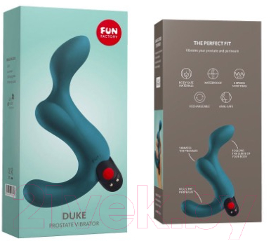 Вибромассажер Fun Factory Duke / 152746 (бирюзовый)