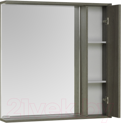 Шкаф с зеркалом для ванной Акватон Стоун 80 (1A228302SXC80)
