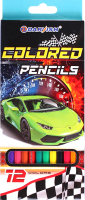 Набор цветных карандашей Darvish Машинка / DV-1073-12 (12шт) - 