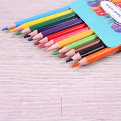 Набор цветных карандашей Darvish Модные животные / DV-10480-12 (12шт)