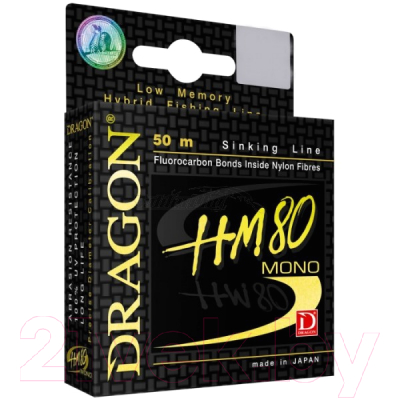 Леска монофильная Dragon HM 80 Pro 0.08мм 50м / 30-10-008