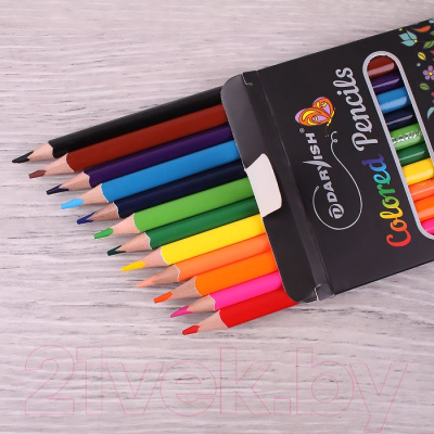 Набор цветных карандашей Darvish DV-8272-12 (12шт)