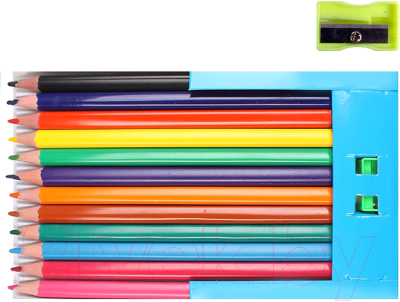 Набор цветных карандашей Darvish С точилкой / DV-6111-12 (12шт)