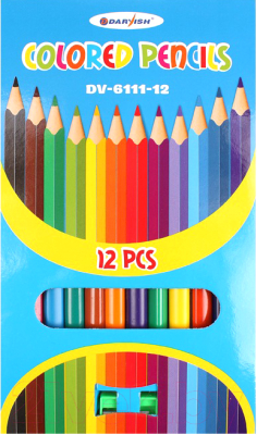 Набор цветных карандашей Darvish С точилкой / DV-6111-12 (12шт)