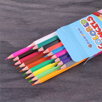 Набор цветных карандашей Darvish Зверята / DV-118-18 (18шт)
