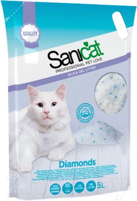 

Наполнитель для туалета Sanicat, Professional Diamonds