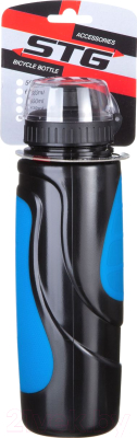 Бутылка для воды STG DC-BT-55 / Х83104 (700мл, черный/синий)