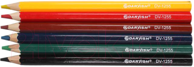 Изображение товара Набор цветных карандашей Darvish DV-1255-6 (6шт)