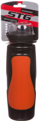 Бутылка для воды STG DC-BT-55 / Х88764 (700мл, черный/красный)