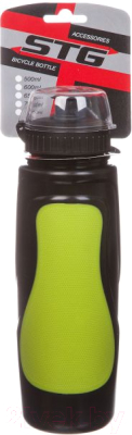 Бутылка для воды STG DC-BT-55 / Х88765 (700мл, черный/зеленый)