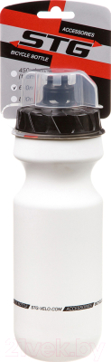 Бутылка для воды STG CSB-542M / Х95391 с крышкой (600мл, белый)