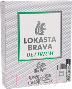 

Парфюмерный набор Positive, Lokasta Brava Delirium туалетная вода 100мл + дезодорант 75мл