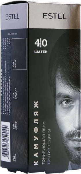 Краска-мусс для волос Estel Alpha Homme 4/0