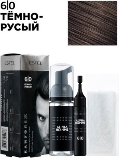 Краска-мусс для волос Estel Alpha Homme 6/0