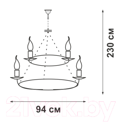 Изображение товара Люстра Vitaluce V1813-7/8+8