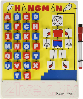

Развивающая игрушка Melissa & Doug, Деревянная игра-перевертыш. Виселица / 12095