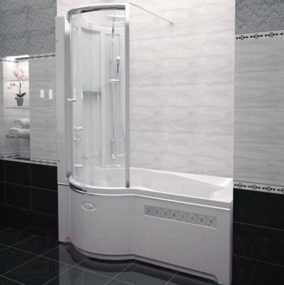 Экран для ванны Radomir Валенсия с вставкой Арт-мозаика (левый)