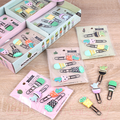 

Скрепки-закладки Darvish, Кактус / DV-12574