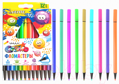 Изображение товара Фломастеры deVente Cosmo Trio / 5081918 (12цв)