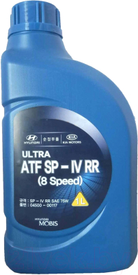 Трансмиссионное масло Hyundai/KIA ATF SP-IV RR 8 speed / 0450000117 (1л)