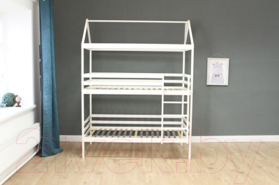 Двухъярусная кровать детская Можга Р429.1 (серый)