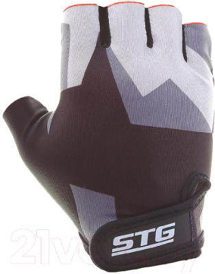 Велоперчатки STG Х87904 (М, серый/черный)