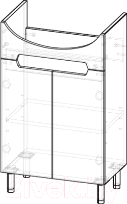 Тумба с умывальником Garda Marko-7 (50) (умывальник Сити)